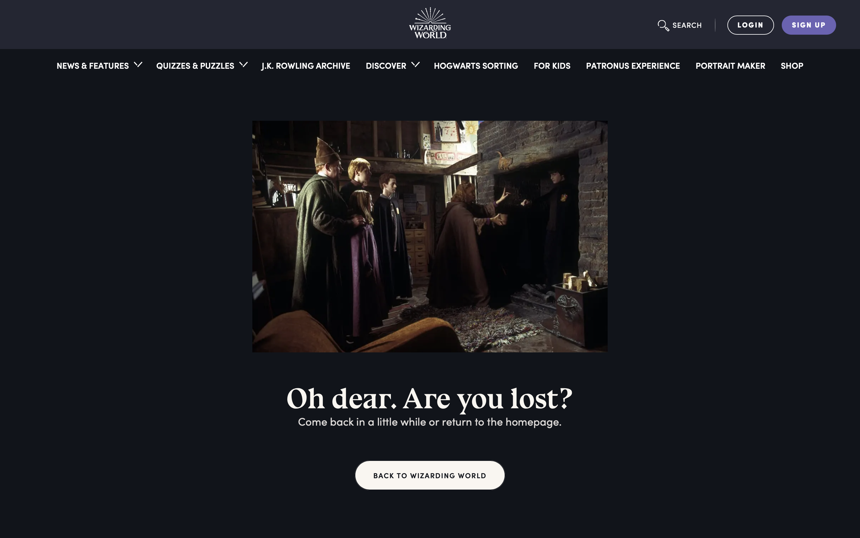 Wizarding World 404