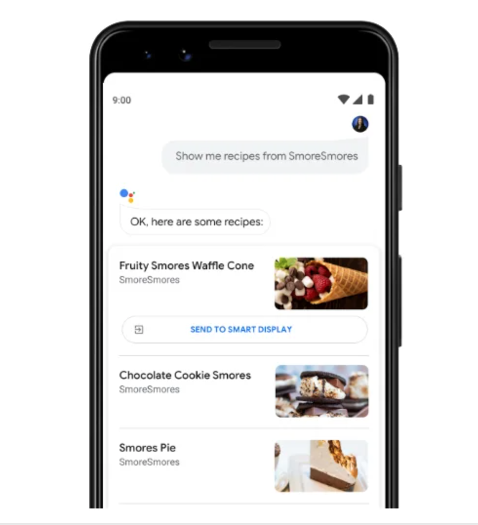 Google assistant recipes