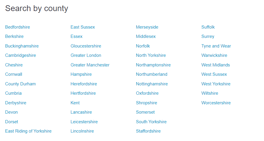 Search by county