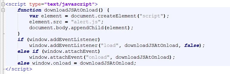 Custom solution for render-blocking JavaScript