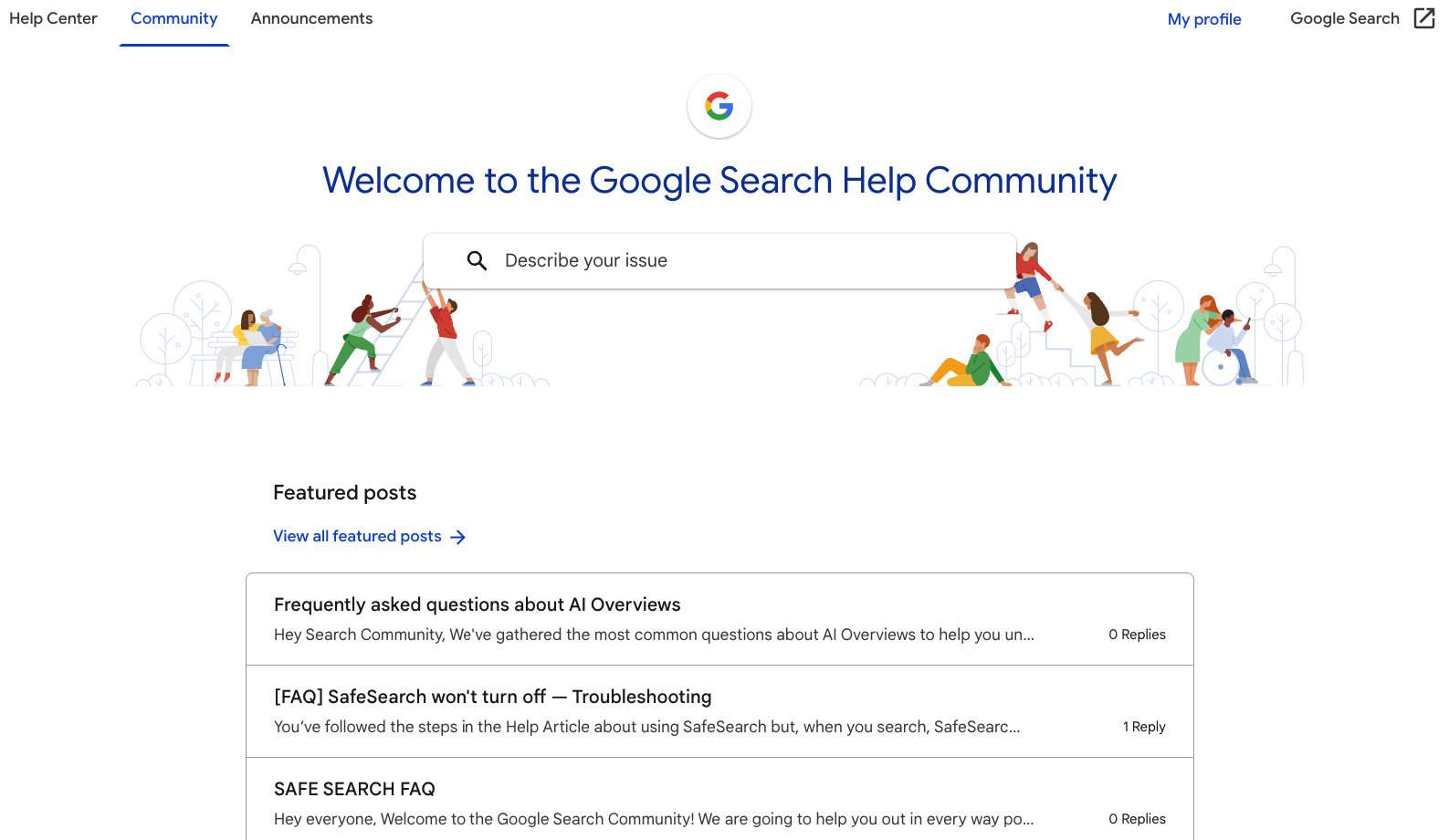 Google Search Help Community