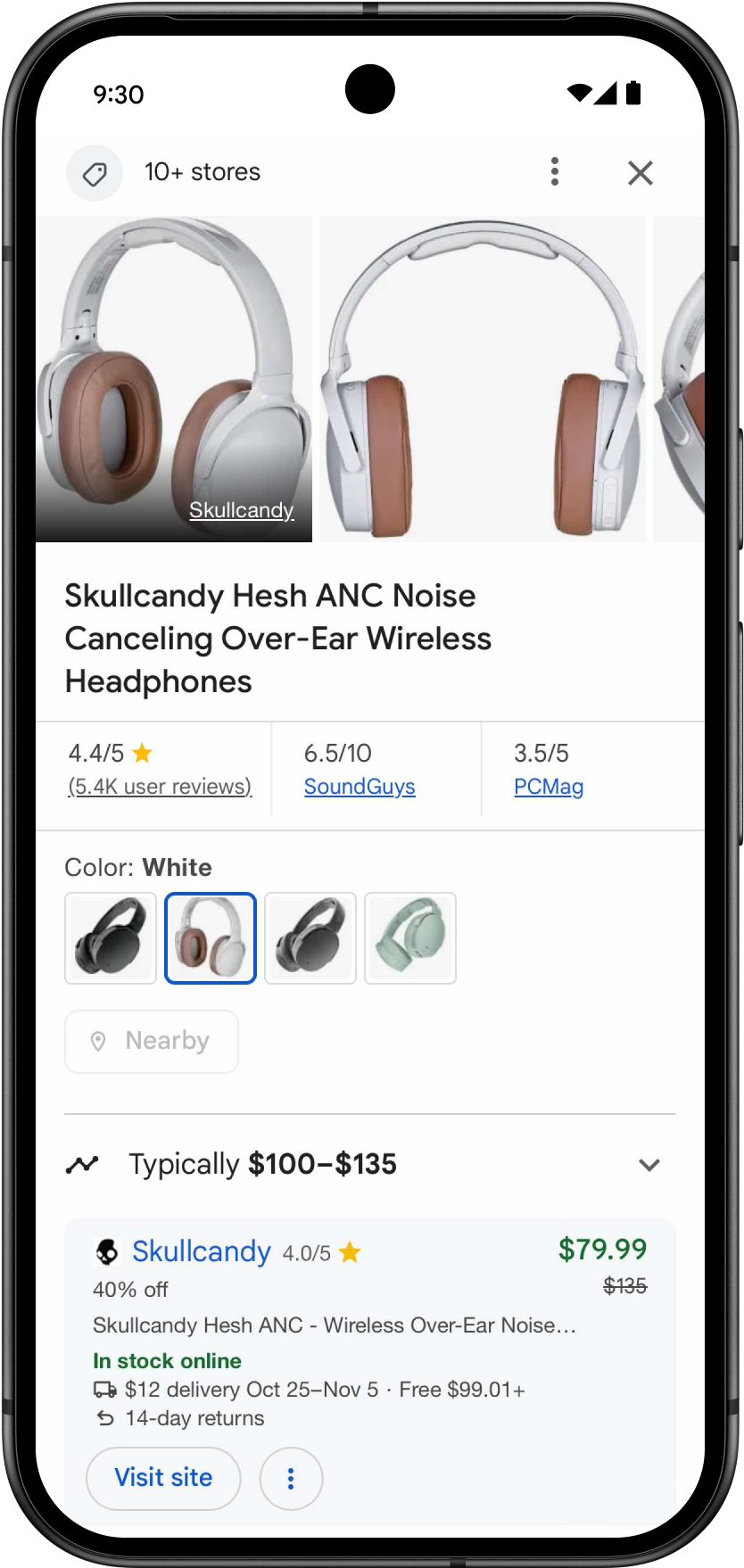 The new deals page experience on Google Shopping.