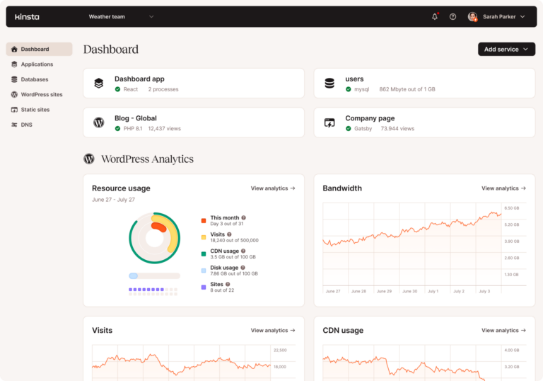 Agency Dashboard - Managed Hosting for WordPress