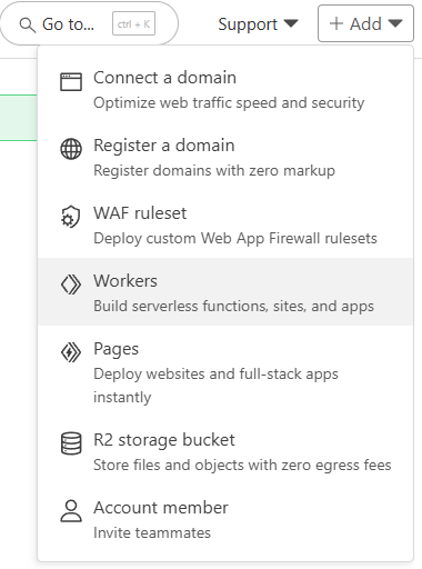 Add a Cloudflare Worker