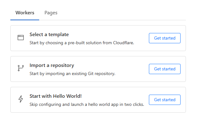 Selecting Cloudflare Worker