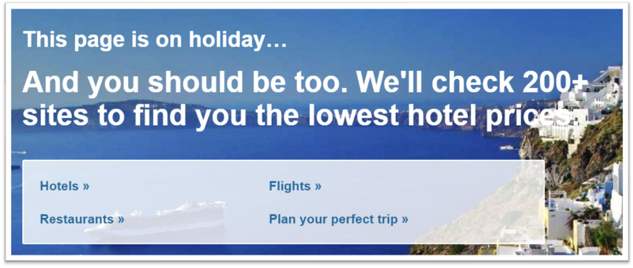 Tripadvisor 404 page